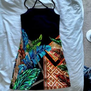 Tropical inspired dress